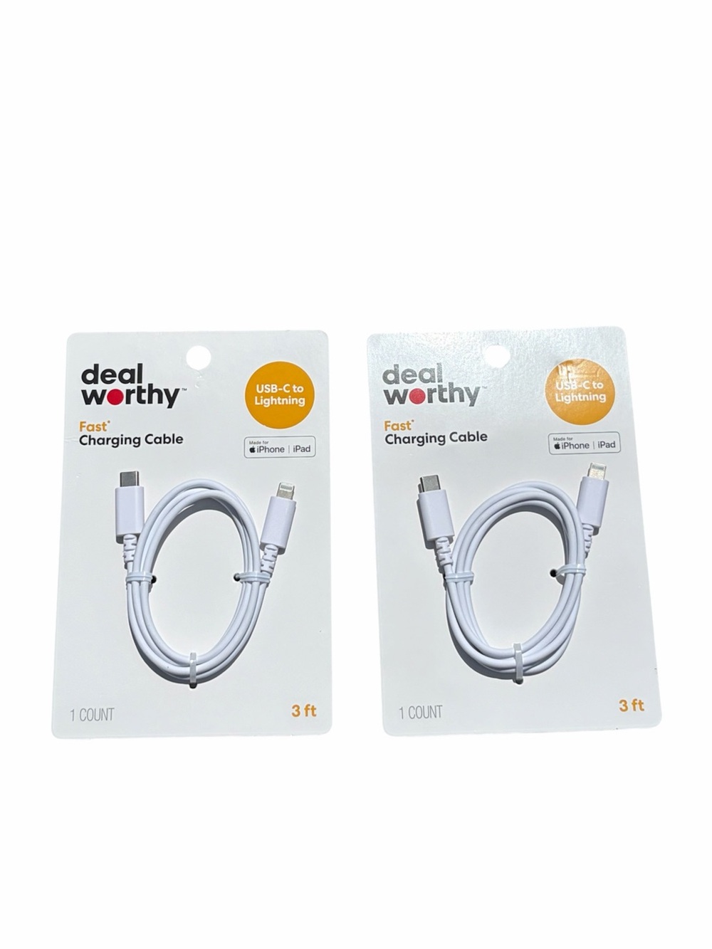 Target Deal Worthy USB-C to Lightning 2-Pack